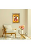 A.C. Bhaktivedanta Swami Prabhupada Spiritual Guru Digital Photo In Designer Frame, Size 10x16 Inch | Hindu Religious Picture For Home Temple, Office & Gift | Wall Art & Pooja Decor (F10484)