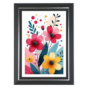 Flower Scenery For Home Photo Wall & Table Frame | 16x20 Inch Black Designer | Perfect For Gifting & Home Decor (F9596) Flower Scenery For Home Photo Wall & Table Frame | 16x20 Inch Black Designer | Perfect For Gifting & Home Decor (F9596)