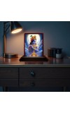 Car Desk/Table Top Lord Krishna Wooden Photo Stand 3x4 Inches, Compact & Stylish Spiritual Display For Car, Home & Office (Pack Of 1) (F14349)