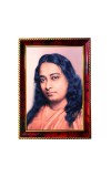 Paramahansa Yogananda Photo Frame For Wall & Table | 7x9 Inch Golden Cherry Finish | Decorative Paramahansa Yogananda Photo Frame For Home, Office & Pooja Room (F11638)