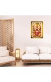 Mata Lakhsmi Golden Photo Frame - 18x22 Inches | Elegant Wooden Frame For Home, Office & Temple Decoration | Spiritual Wall & Table Decor And Gift Item (F9733)