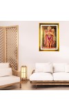 Lord Hanuman Golden Photo Frame - 10x14 Inches | Elegant Wooden Frame For Home, Office & Temple Decoration | Spiritual Wall & Table Decor and Gift Item