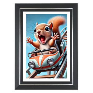 Squirrel Photo Wall & Table Frame | 10x14 Inch Black Designer | Perfect For Gifting & Home Decor (F9614) Squirrel Photo Wall & Table Frame | 10x14 Inch Black Designer | Perfect For Gifting & Home Decor (F9614)