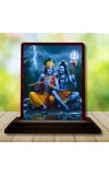 Car Desk/Table Top Lord Shankar Krishna Wooden Photo Stand â€“ 3x4 Inches, Compact & Stylish Spiritual Display For Car, Home & Office (Pack Of 1) (F15052)