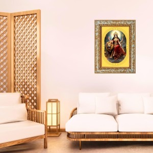 Devi Durga Spiritual Guru Digital Photo In Designer Frame, Size 8x12 Inch | Hindu Religious Picture For Home Temple, Office & Gift | Wall Art & Pooja Decor (F10402) Devi Durga Spiritual Guru Digital Photo In Designer Frame, Size 8x12 Inch | Hindu Religious Picture For Home Temple, Office & Gift | Wall Art & Pooja Decor (F10402)