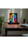 Car Desk/Table Top Lord Shiva Wooden Photo Stand â€“ 3x4 Inches, Compact & Stylish Spiritual Display For Car, Home & Office (Pack Of 1) (F15080)