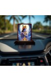 Car Desk/Table Top Lord Krishna Wooden Photo Stand 3x4 Inches, Compact & Stylish Spiritual Display For Car, Home & Office (Pack Of 1) (F14349)