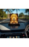 Car Desk/Table Top Lord Shiva Wooden Photo Stand â€“ 3x4 Inches, Compact & Stylish Spiritual Display For Car, Home & Office (Pack Of 1) (F15152)