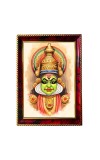 Kathakali Photo Frame For Wall & Table | 7x9 Inch Golden Cherry Finish | Decorative Kathakali Photo Frame For Home, Office & Pooja Room (F11611)