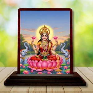 Car Desk/Table Top Goddess Lakshmi Wooden Photo Stand 3x4 Inches, Compact & Stylish Spiritual Display For Car, Home & Office (Pack Of 1) (F14236) Car Desk/Table Top Goddess Lakshmi Wooden Photo Stand 3x4 Inches, Compact & Stylish Spiritual Display For Car, Home & Office (Pack Of 1) (F14236)