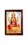 Goddess Laxmi Photo Frame For Wall & Table | 7x9 Inch Golden Cherry Finish | Decorative Goddess Laxmi Photo Frame For Home, Office & Pooja Room (F11715)