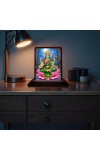 Car Desk/Table Top Goddess Saraswathi Wooden Photo Stand 3x4 Inches, Compact & Stylish Spiritual Display For Car, Home & Office (Pack Of 1) (F14647)