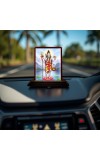 Car Desk/Table Top Lord Shiva Wooden Photo Stand 3x4 Inches, Compact & Stylish Spiritual Display For Car, Home & Office (Pack Of 1) (F14305)