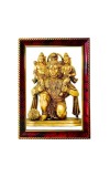 Lord Hanuman Photo Frame For Wall & Table | 7x9 Inch Golden Cherry Finish | Decorative Lord Hanuman Photo Frame For Home, Office & Pooja Room (F11846)