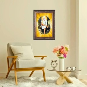 Shirdi Sai Baba Spiritual Guru Digital Photo In Designer Frame, Size 16x20 Inch | Hindu Religious Picture For Home Temple, Office & Gift | Wall Art & Pooja Decor (F10451) Shirdi Sai Baba Spiritual Guru Digital Photo In Designer Frame, Size 16x20 Inch | Hindu Religious Picture For Home Temple, Office & Gift | Wall Art & Pooja Decor (F10451)