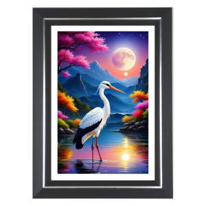 Swan Photo Wall & Table Frame | 14x18 Inch Black Designer | Perfect For Gifting & Home Decor (F9617) Swan Photo Wall & Table Frame | 14x18 Inch Black Designer | Perfect For Gifting & Home Decor (F9617)