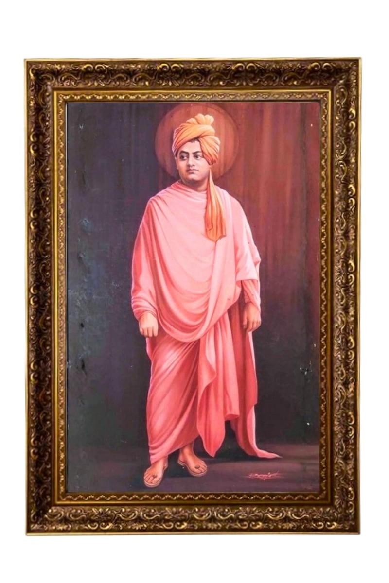 Swami Vivekananda Big Photo Frame - 20x28 Inches For Home,Temple & Office Decoration (F11171)