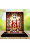 Car Desk/Table Top Lord Dattatreya Wooden Photo Stand 3x4 Inches, Compact & Stylish Spiritual Display For Car, Home & Office (Pack Of 1) (F14395)