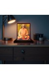 Car Desk/Table Top Swami Sri Yukteswar Giri Wooden Photo Stand 3x4 Inches, Compact & Stylish Spiritual Display For Car, Home & Office (Pack Of 1) (F14635)
