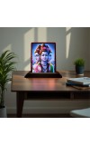 Car Desk/Table Top Lord Datta Wooden Photo Stand 3x4 Inches, Compact & Stylish Spiritual Display For Car, Home & Office (Pack Of 1) (F15082)
