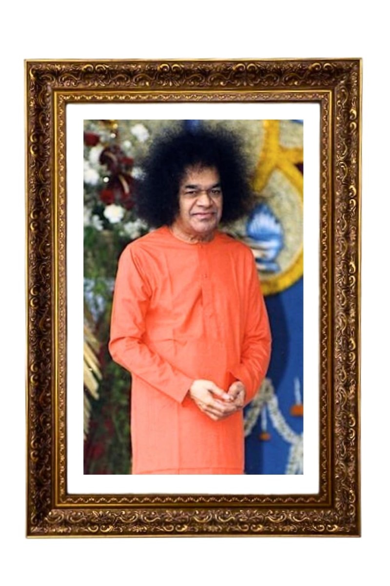 Sri Sathya Sai Baba Big Photo Frame - 20x28 Inches For Home,Temple & Office Decoration (F11269)