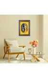 Divine Krishna & Radha Spiritual Guru Digital Photo In Designer Frame, Size 10x16 Inch | Hindu Religious Picture For Home Temple, Office & Gift | Wall Art & Pooja Decor (F10443)