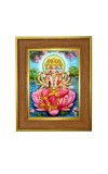 Panchmukhi Lakhsmi Photo Frame 12x16 Inches-Brown Wooden Frame For Home, Office & Temple Decoration And Gifting (F6414)