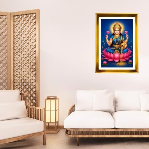 Mata Lakhsmi Golden Photo Frame - 12x16 Inches | Elegant Wooden Frame For Home, Office & Temple Decoration | Spiritual Wall & Table Decor And Gift Item (F9691) Mata Lakhsmi Golden Photo Frame - 12x16 Inches | Elegant Wooden Frame For Home, Office & Temple Decoration | Spiritual Wall & Table Decor And Gift Item (F9691)