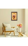 Swami Dayanand Saraswati Spiritual Guru Digital Photo In Designer Frame, Size 8x12 Inch | Hindu Religious Picture For Home Temple, Office & Gift | Wall Art & Pooja Decor (F10464)