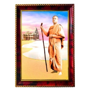 Swami Vivekananda Photo Frame For Wall & Table | 7x9 Inch Golden Cherry Finish | Decorative Swami Vivekananda Photo Frame For Home, Office & Pooja Room (F11575) Swami Vivekananda Photo Frame For Wall & Table | 7x9 Inch Golden Cherry Finish | Decorative Swami Vivekananda Photo Frame For Home, Office & Pooja Room (F11575)