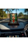 Car Desk/Table Top Lord Ganesha Wooden Photo Stand 3x4 Inches, Compact & Stylish Spiritual Display For Car, Home & Office (Pack Of 1) (F14351)