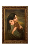 Mother & Child Big Photo Frame - 20x28 Inches For Home,Temple & Office Decoration (F11226)