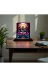 Car Desk/Table Top Lord Shankar Wooden Photo Stand â€“ 3x4 Inches, Compact & Stylish Spiritual Display For Car, Home & Office (Pack Of 1) (F15067)
