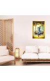 Laddu Gopaal Golden Photo Frame - 10x14 Inches | Elegant Wooden Frame For Home, Office & Temple Decoration | Spiritual Wall & Table Decor and Gift Item