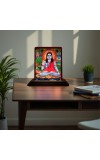 Car Desk/Table Top Gorakhnath Ji Wooden Photo Stand 3x4 Inches, Compact & Stylish Spiritual Display For Car, Home & Office (Pack Of 1) (F14134)