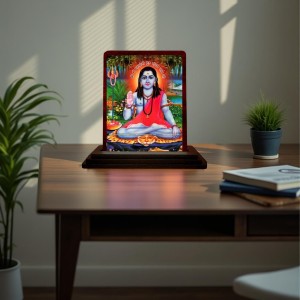 Car Desk/Table Top Gorakhnath Ji Wooden Photo Stand 3x4 Inches, Compact & Stylish Spiritual Display For Car, Home & Office (Pack Of 1) (F14134) Car Desk/Table Top Gorakhnath Ji Wooden Photo Stand 3x4 Inches, Compact & Stylish Spiritual Display For Car, Home & Office (Pack Of 1) (F14134)