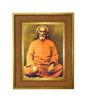 Swami Sri Yukteswar Giri. Photo Frame 10x14 Inches-Brown Wooden Frame For Home, Office & Temple Decoration And Gifting (F6376)