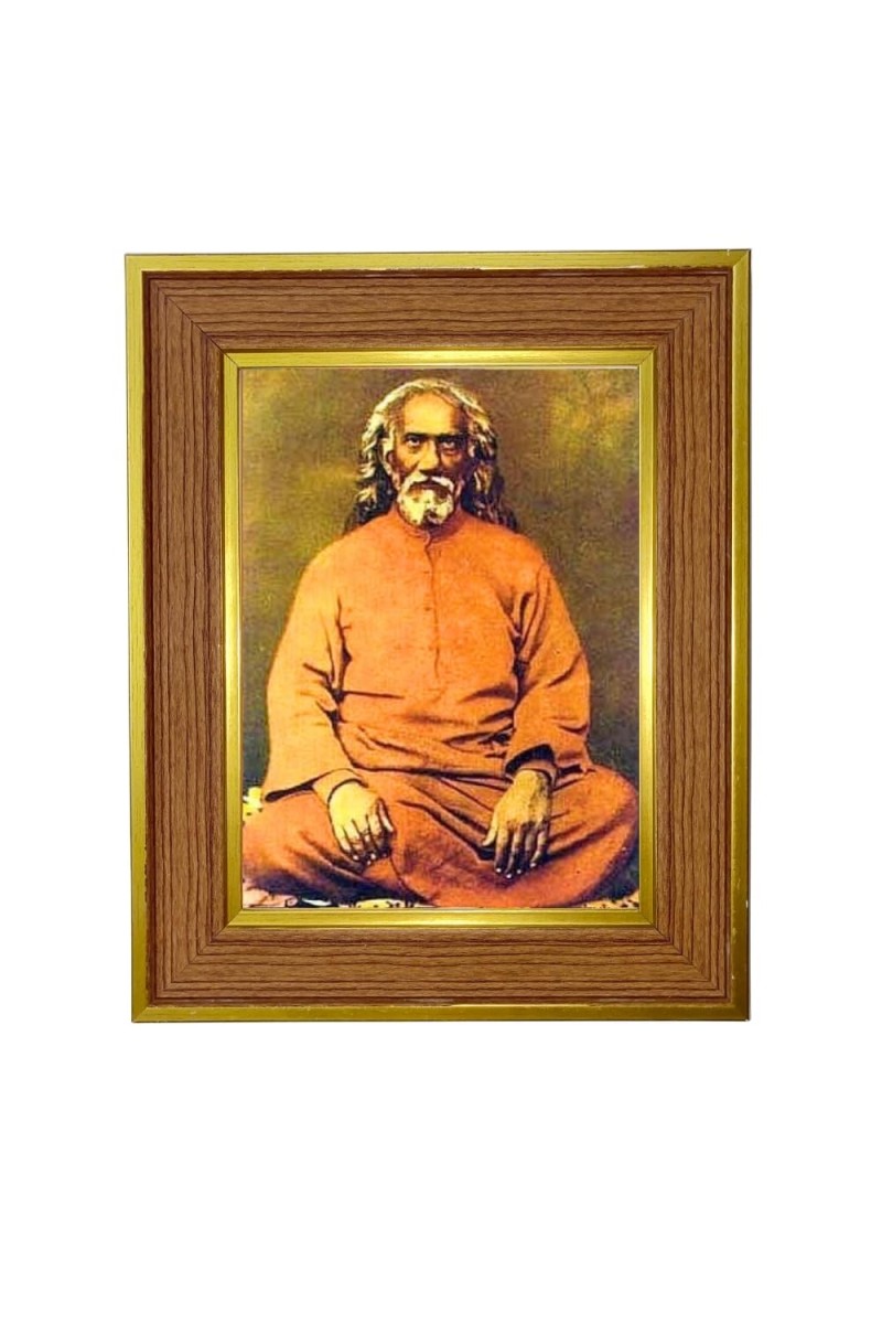 Swami Sri Yukteswar Giri. Photo Frame 14x18 Inches-Brown Wooden Frame For Home, Office & Temple Decoration And Gifting (F6376)