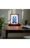 Car Desk/Table Top Lord Ganesha Wooden Photo Stand 3x4 Inches, Compact & Stylish Spiritual Display For Car, Home & Office (Pack Of 1) (F14491)