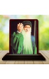 Car Desk/Table Top Osho Wooden Photo Stand 3x4 Inches, Compact & Stylish Spiritual Display For Car, Home & Office (Pack Of 1) (F14439)