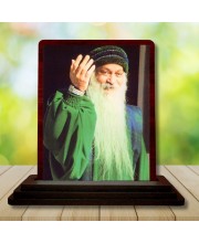 Car Desk/Table Top Osho Wooden Photo Stand 3x4 Inches, Compact & Stylish Spiritual Display For Car, Home & Office (Pack Of 1) (F14439)