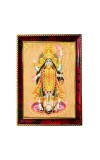 Kaali Ma Photo Frame For Wall & Table | 7x9 Inch Golden Cherry Finish | Decorative Kalika Ma Photo Frame For Home, Office & Pooja Room (F11596)