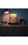 Car Desk/Table Top Lord Rama Lakshmana Hanuman Wooden Photo Stand 3x4 Inches, Compact & Stylish Spiritual Display For Car, Home & Office (Pack Of 1) (F14188)