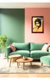 Lord Krishna Photo Frame For Wall & Table | 7x9 Inch Golden Cherry Finish | Decorative Lord Krishna Photo Frame For Home, Office & Pooja Room (F11861)