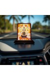 Car Desk/Table Top Lord Shiva Wooden Photo Stand â€“ 3x4 Inches, Compact & Stylish Spiritual Display For Car, Home & Office (Pack Of 1) (F15103)