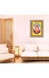 Lord Sri Raghavendra Swamy Spiritual Guru Digital Photo In Designer Frame, Size 8x12 Inch | Hindu Religious Picture For Home Temple, Office & Gift | Wall Art & Pooja Decor (F10419)