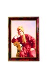 Swami Vivekananda Photo Frame For Wall & Table | 7x9 Inch Golden Cherry Finish | Decorative Swami Vivekananda Photo Frame For Home, Office & Pooja Room (F11554)