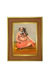 Bijaay Krishna Goswami Photo Frame 10x14 Inches-Brown Wooden Frame For Home, Office & Temple Decoration And Gifting (F6400)
