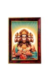 Lord Hanuman Photo Frame For Wall & Table | 7x9 Inch Golden Cherry Finish | Decorative Lord Hanuman Photo Frame For Home, Office & Pooja Room (F11435)