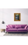 Lord Buddha Photo Frame 16x20 Inches-Brown Wooden Frame For Home, Office & Temple Decoration And Gifting (F6338)